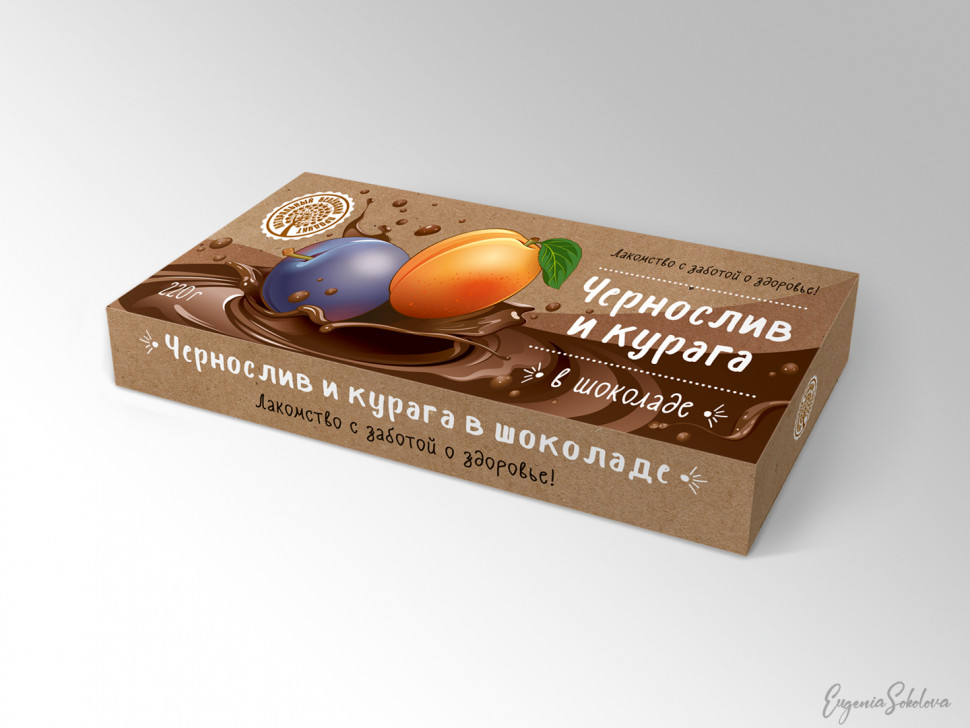  Чернослив и курага в шоколаде, 220г в Ишимбае