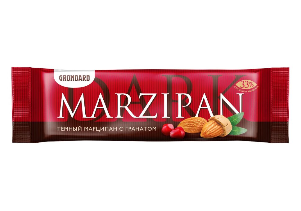  TM Grondard     (10973) Батончики глазированные Марципановые ГРАНАТ, (24шт по 50г)       в Ишимбае
