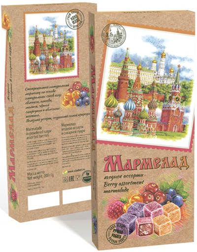  Сладарт Мармелад Ассорти ягодное в сахарной пудре, 200г    в Ишимбае